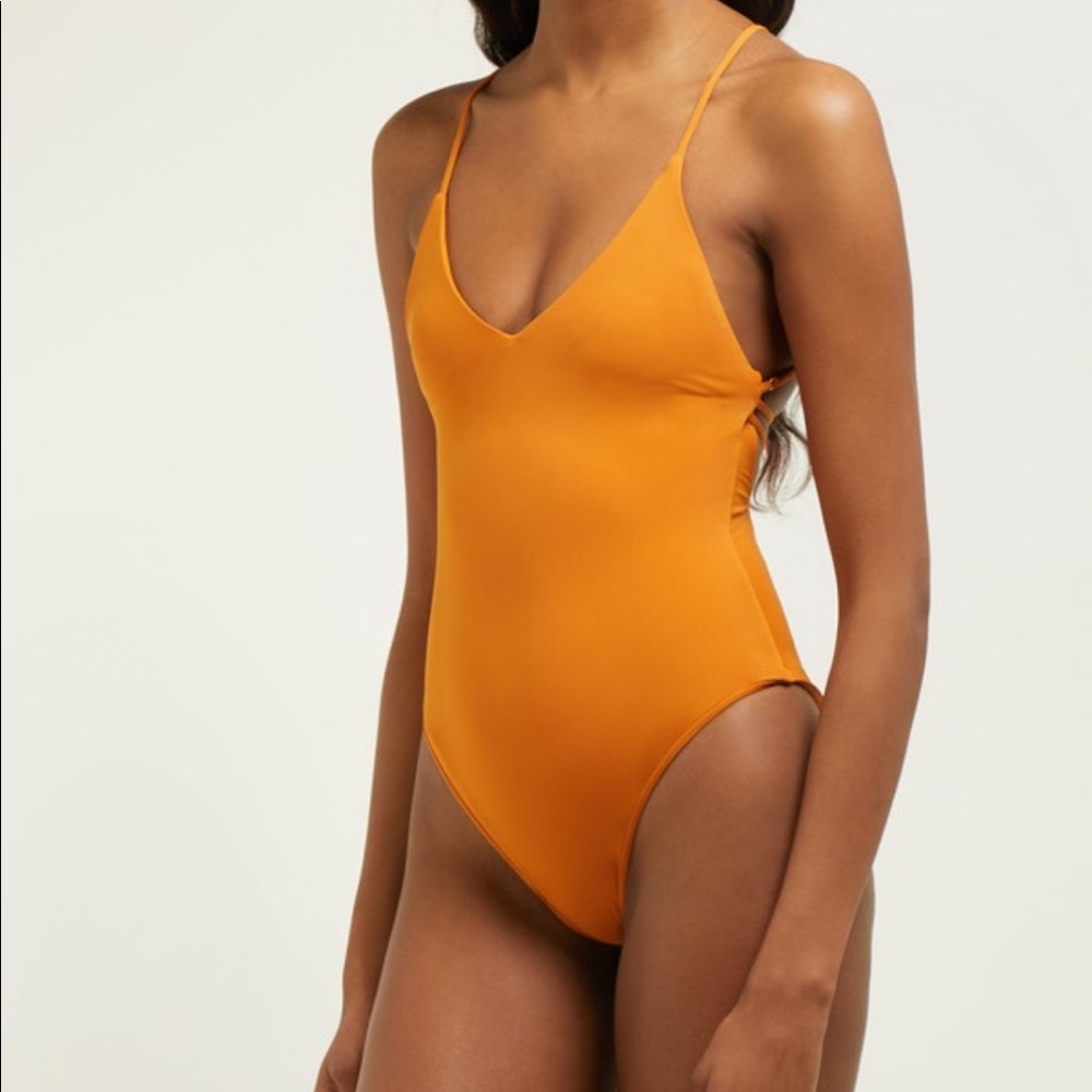 Dos Gardenias Darkstar strappy swimsuit size 1 XS